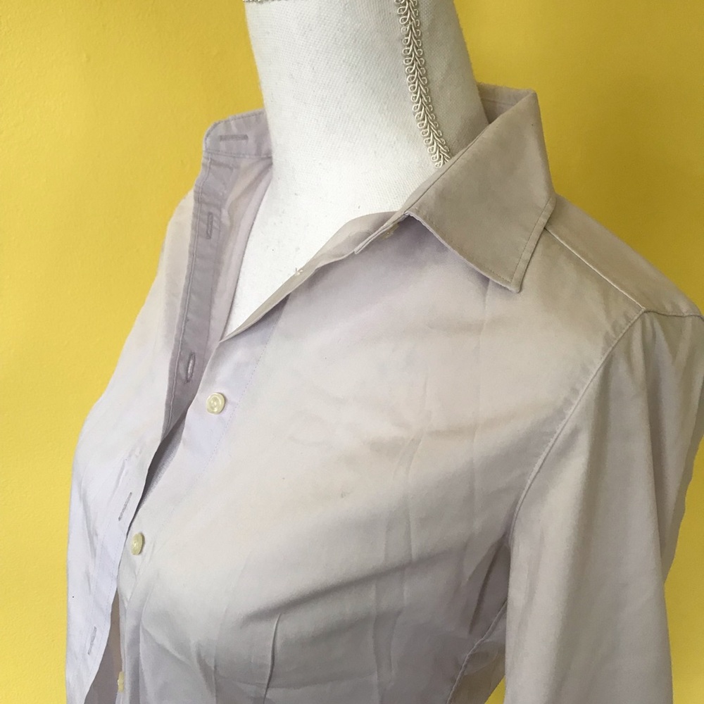 Medium light gray button up shirt
